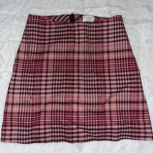 Wilfred mini skirt, pink plaid